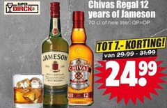  jameson chivas regal whisky 12 super years liter triple distillery 24 99 