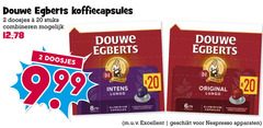  douwe egberts koffiecups 2 20 99 koffiecapsules doosjes stuks combineren lungo original 8 12 aluminium capsules 6 excellent nespresso apparaten 
