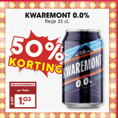  kwaremont speciaalbieren 33 50 0.0 flesje alcohol free beer 