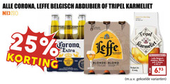  karmeliet corona leffe krat bier speciaalbieren 6 25 30 100 belgisch abdijbier tripel nix18 torona cerveza blonde blond pak 