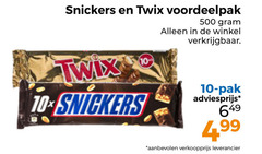  twix snickers chocoladerepen 10 500 pak 