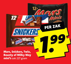 milky way mars bounty snickers twix mini chocoladerepen 12 12x minis zak 