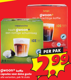  gwoon dolce gusto capsules 8 16 cappuccino lungo koffie romige schuimlaag pak stuks 