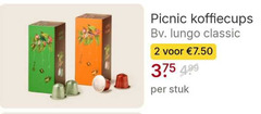  picnic koffiecups 2 lungo classic stuk 