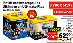  finish vaatwasmiddel 2 3 4 30 120 vaatwascapsules ultimate stuks giga pack tabs verzending powerball vaatwastabletten capsule 