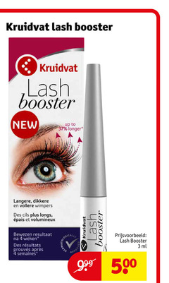  3 4 500 kruidvat booster new up to longer langere dikkere wimpers des longs bewezen resultaat weken semaines ml 