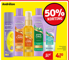  andrelon shampoo droogshampoo conditioner 1 5 50 200 haarspray verrassend volume oil care voedende droog pluizig haar minder pluis 2x zijdezacht arganolie serum lichtgewicht formule marula olie dag schoon fris reinigt zonnebloemolie kokos boost lift scrub fijn futloos siliconen haaraanzet aloe vera ml luchtige verzwaren hold 