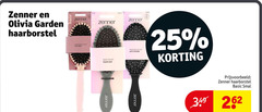  25 zenner olivia garden haarborstel hair basic brush travel size 
