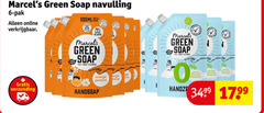  handzeep 6 100 green soap navulling pak online verzending less plastic feel good cleaning parfum kleurstof ge orange jasmine handsoap 