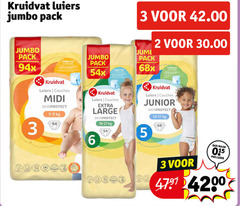  2 3 5 6 940 kruidvat luiers jumbo pack midi skinprotect large junior luier 