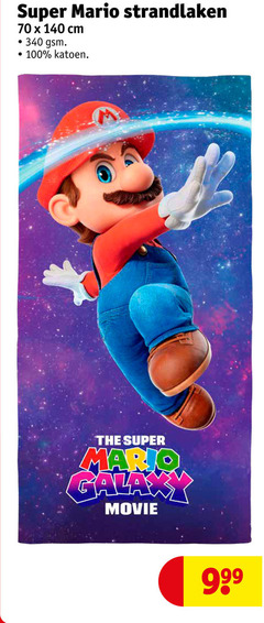  100 140 super mario strandlaken cm gsm katoen galaxy movie 