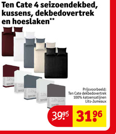  4 100 kussens dekbedovertrek hoeslaken katoen cafe katoensatijnen lits jumeaux 