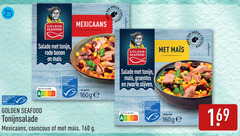  tonijn in blik 3 160 gecertificeerd duurzame visserij golden seafood salade rode bonen nutri score mexicaans www.msc.org nl nettogewicht omega groentes zwarte olijven tonijnsalade couscous vetzuren 