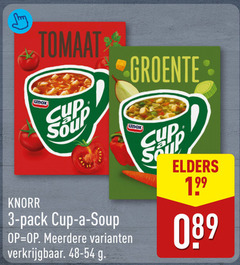  cup a soup unox soep 3 tomaat groente knorr pack meerdere elders 