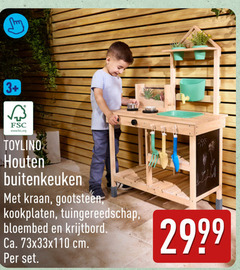  3 fsc www.fsc.org houten buitenkeuken kraan gootsteen kookplaten tuingereedschap krijtbord ca. cm 