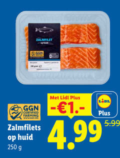  zalmfilet 250 certified farming zalmfilets huid 5.99 