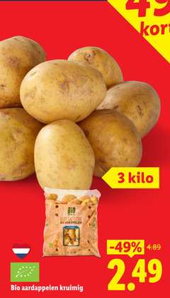  aardappelen 3 bio biologische kilo kruimig 