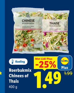  groentenpakket 400 chinese thaise wokgroenten koeling roerbakmix chinees thais 