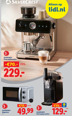  silvercrest espressoapparaat slushijsjesmaker magnetron 3 17 jaar piston koffiemachine lidl.nl garant l puppy machine 