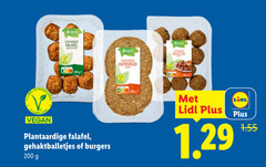  falafelballetjes vegetarisch 200 vemondo falafel hamburger plantaardige gehaktballetjes burgers balletjes 