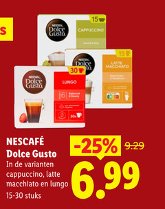  nescafe dolce gusto capsules 6 15 30 gusta cappuccino by to lungo latte macchiato 30x stuks 