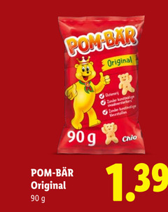  chio zoutjes 90 pom bar original kunstmatige kleurstoffen bear 