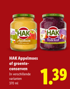  hak groenteconserven appelmoes 1 2 open rode kool stukjes appel groente conserven ml 