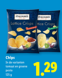  chips lattice crisps tomaat groene pesto 