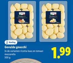  500 gnocchi tomato mozzarella ge cheese koeling gevulde ricotta kaas tomaat 
