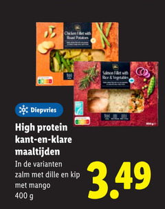  diepvriesmaaltijd 400 diepvries high protein chicken fillet with roast potatoes kant maaltijden zalm dille kip mango salmon rice vegetables 