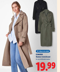  esmara dames trenchcoat maten 
