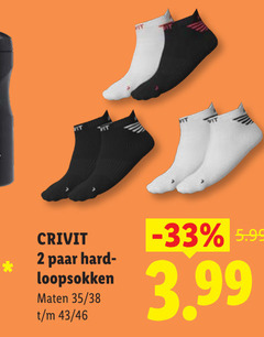 2 vit crivit paar loopsokken maten 35 46 5.99 3.99 