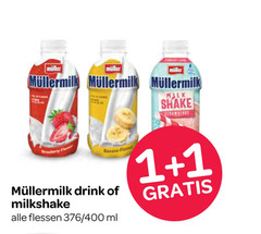  milkshake melkdrank 1 muller milk shake drink flessen 400 ml 