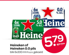  heineken 0.0 blikjes bier 50 6x 330ml reine pils blik ml 