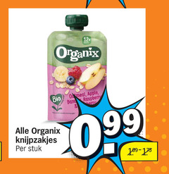  organix goodies babyvoeding 12 marth bio knijpzakjes stuk meal apple raspberry berry band 