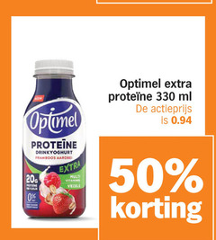  optimel drinkyoghurt 20 50 330 proteine for framboos aardbei multi vezels ml actieprijs 