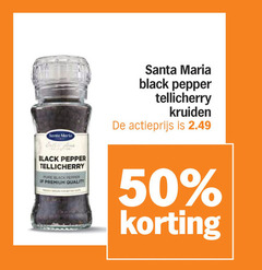  santa maria kruiden 50 extern fine black pepper premium quality actieprijs 