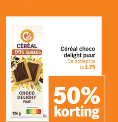  cereal biscuit 50 suikers choco delight puur actieprijs nutri score 
