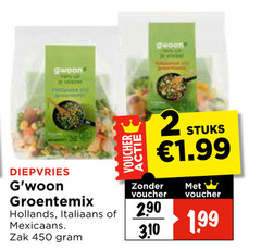 klik op dit plaatje voor een vergroting en voor vergelijkbare aanbiedingen gerelateerd aan
diepvriesgroente 2 450 gwoon voucher diepvries groentemix hollands italiaans mexicaans zak stuks diepvriesgroente 2 450 gwoon voucher diepvries groentemix hollands italiaans mexicaans zak stuks