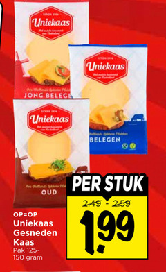  uniekaas kaasplakken 150 jong belegen da pal oud stuk gesneden kaas pak 