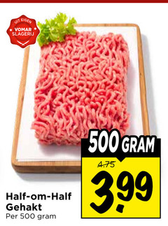  gemengd gehakt 500 slagerij 3.99 