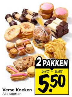  koeken 2 verse soorten pakken 