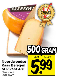  noordwoudse kaas 500 favoriet belegen pikant 48 stuk circa 5.99 