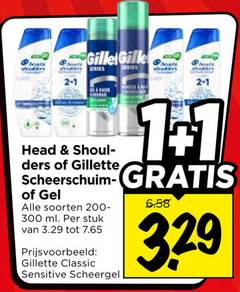  head and shoulders gillette scheerschuim shampoo scheergel 300 beads shooters series 1.1 gel soorten ml stuk classic sensitive 
