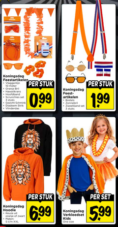  3 10 koningsdag feestartikelen vlaggenlijn meter oranje bril hawaiikrans hoofdband scrunchies stuks gezicht schmink diadeem strik vlinderdas stuk feest artikelen bretels zonnebril hoodie zwart maten xxl verkleedset kids one size 5 99 