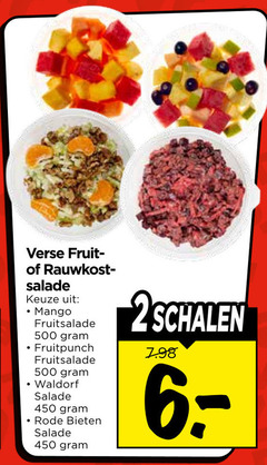  450 500 verse fruit rauwkostsalade salade mango fruitsalade fruitpunch waldorf rode bieten 