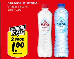  spa mineraalwater 2 500 reine intense ml dubbel deal sparkling water natural neral 
