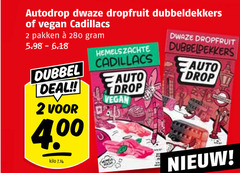  autodrop snoep 2 dwaze dropfruit dubbeldekkers cadillacs pakken dubbel deal auto drop kilo 