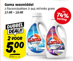  wasmiddel 2 pakken ml dubbel deal kilo liter v.a. white cocoon 