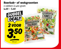  groentenpakket 2 400 roerbak wokgroenten zakken dubbel deal 3 50 kilo roerbakgroenten italiaans chinees 